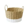 Round Natural White Paper Basket