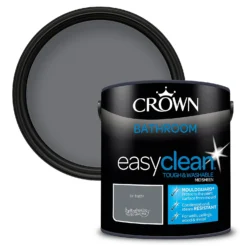 Crown Easyclean® Mouldguard+ Bathroom Mid Sheen Washable Multi Surface Paint Tin Bath® - 2.5 L