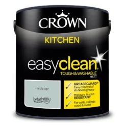 Crown Easyclean®Greaseguard+ Kitchen Matt Washable Multi Surface Paint Marble Top® - 2.5L -Outlet Home Harmony Store 12886965 4954853416478766