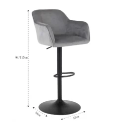 Barbara Height Adjustable Bar Stool -Outlet Home Harmony Store 12888979 1524843287948990