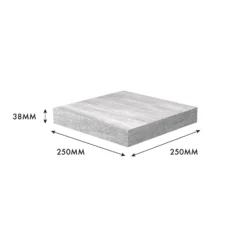 Flexi Storage Decorative Shelving Floating Shelf Grey Oak 250x38x250mm 7 Flexi Storage Decorative Shelving Floating Shelf Grey Oak 250x38x250mm -Outlet Home Harmony Store 12889892 4994976219095233