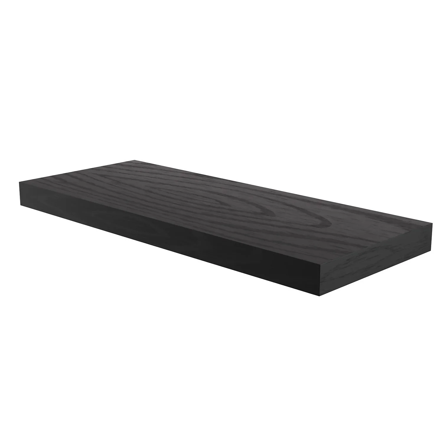 Flexi Storage Decorative Shelving Floating Shelf Black Oak 600x38x240mm 1 Flexi Storage Decorative Shelving Floating Shelf Black Oak 600x38x240mm