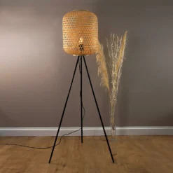 Reid Bamboo Floor Lamp -Outlet Home Harmony Store 12891604 1184920555983910