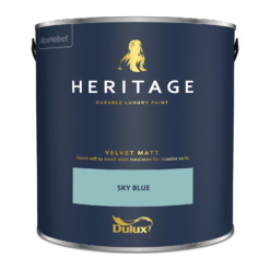Dulux Heritage Matt Emulsion Paint Sky Blue - 2.5L -Outlet Home Harmony Store 12899104 1844847664106263