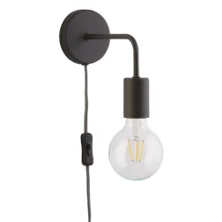 Jay Plug In Wall Light - Charcoal -Outlet Home Harmony Store 12908183 1714899250360353