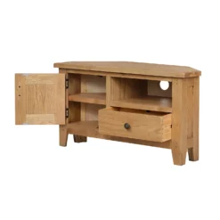 Hocombe Corner TV Stand - Oak -Outlet Home Harmony Store 12914671 1174933241821584