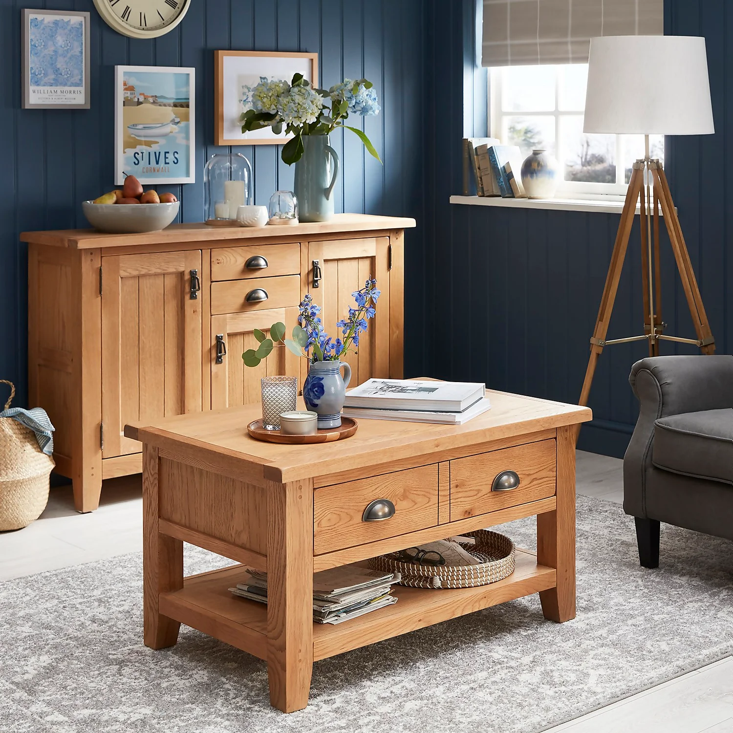 Hocombe Coffee Table - Oak 2 Hocombe Coffee Table - Oak - Image 2