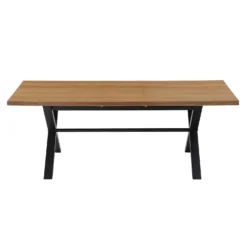 Albury Oak 6-8 Seat Extending Dining Table -Outlet Home Harmony Store 12916836 1624891994827965