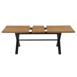 Albury Oak 6-8 Seat Extending Dining Table -Outlet Home Harmony Store 12916836 8044891994789832