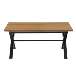 Albury Oak 6-8 Seat Extending Dining Table -Outlet Home Harmony Store 12916836 9884891994750991
