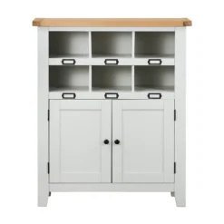 Ashstead Shoe Cupboard - Oak & Ivory -Outlet Home Harmony Store 12917100 1014901115721347