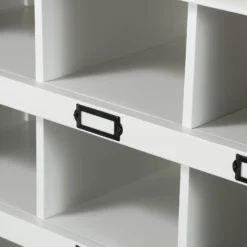 Ashstead Shoe Cupboard - Oak & Ivory -Outlet Home Harmony Store 12917100 1504901116033428