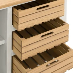 Ashstead Small Sideboard - Oak & Ivory -Outlet Home Harmony Store 12917103 1734897162955025