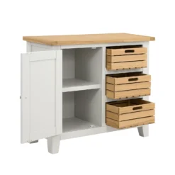 Ashstead Small Sideboard - Oak & Ivory -Outlet Home Harmony Store 12917103 6594897162675257