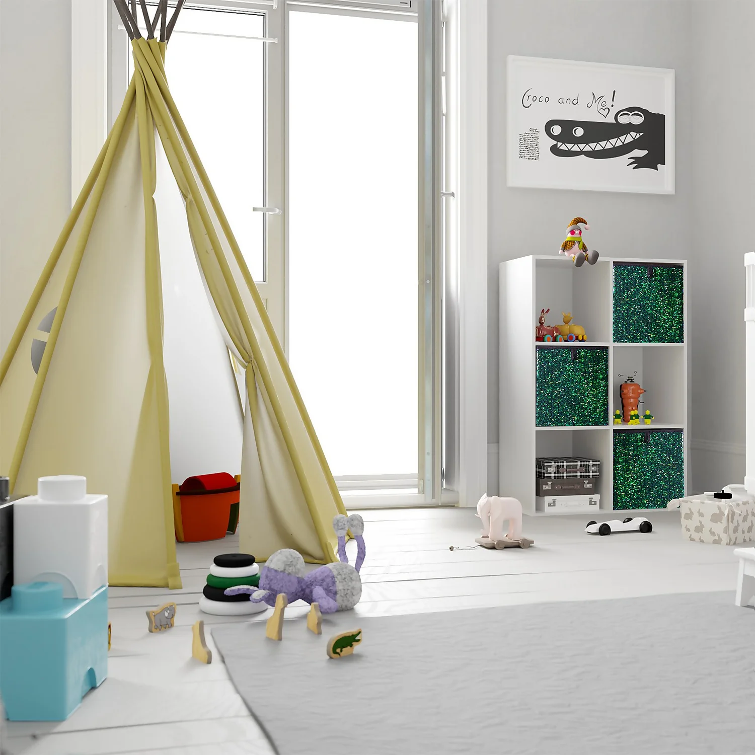 Living Elements Compact Cube Sequin Drawing Insert - Black 2 Living Elements Compact Cube Sequin Drawing Insert - Black - Image 2