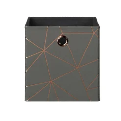 Clever Cube Velvet Geometric Insert - Grey & Rose Gold 9 Clever Cube Velvet Geometric Insert - Grey & Rose Gold -Outlet Home Harmony Store 12932953 1544887876394671