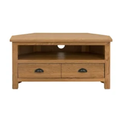 Norbury Corner TV Stand - Oak -Outlet Home Harmony Store 12940834 2054873340558412