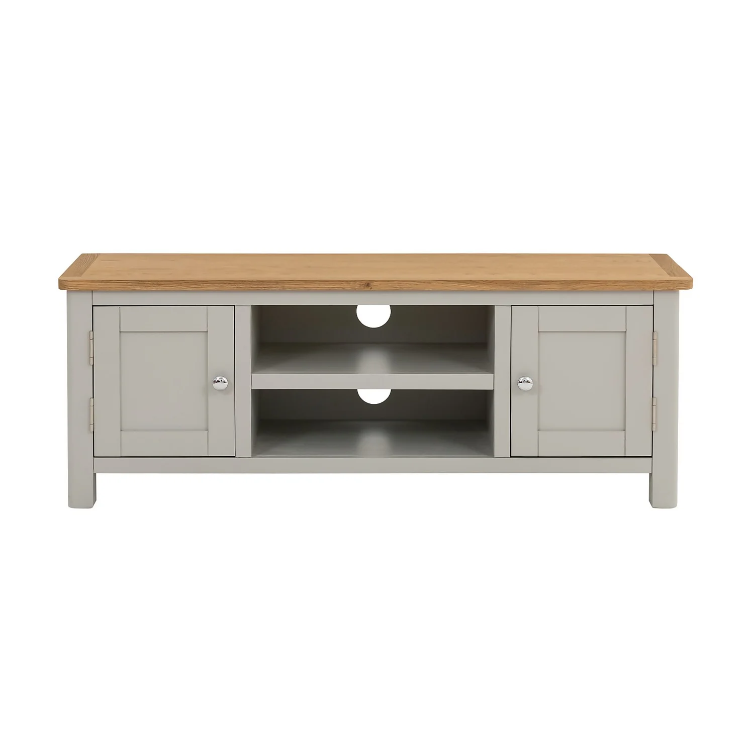 Norbury Wide TV Stand - Grey 4 Norbury Wide TV Stand - Grey - Image 4