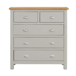 Norbury 5 Drawer Chest - Grey -Outlet Home Harmony Store 12940860 3534873335632298
