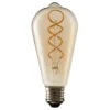 TCP Decorative Lightbulb Soft Filament ST64 Cage ES 4W/23W Warm Amber 1 Pack