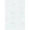 Plancs White Marble Self-Adhesive Vinyl Floor Tile - 5pc Pack Covers 0.93sqm