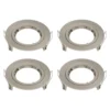 GU10 Fixed Downlight 4 Pack - Brushed Nickel