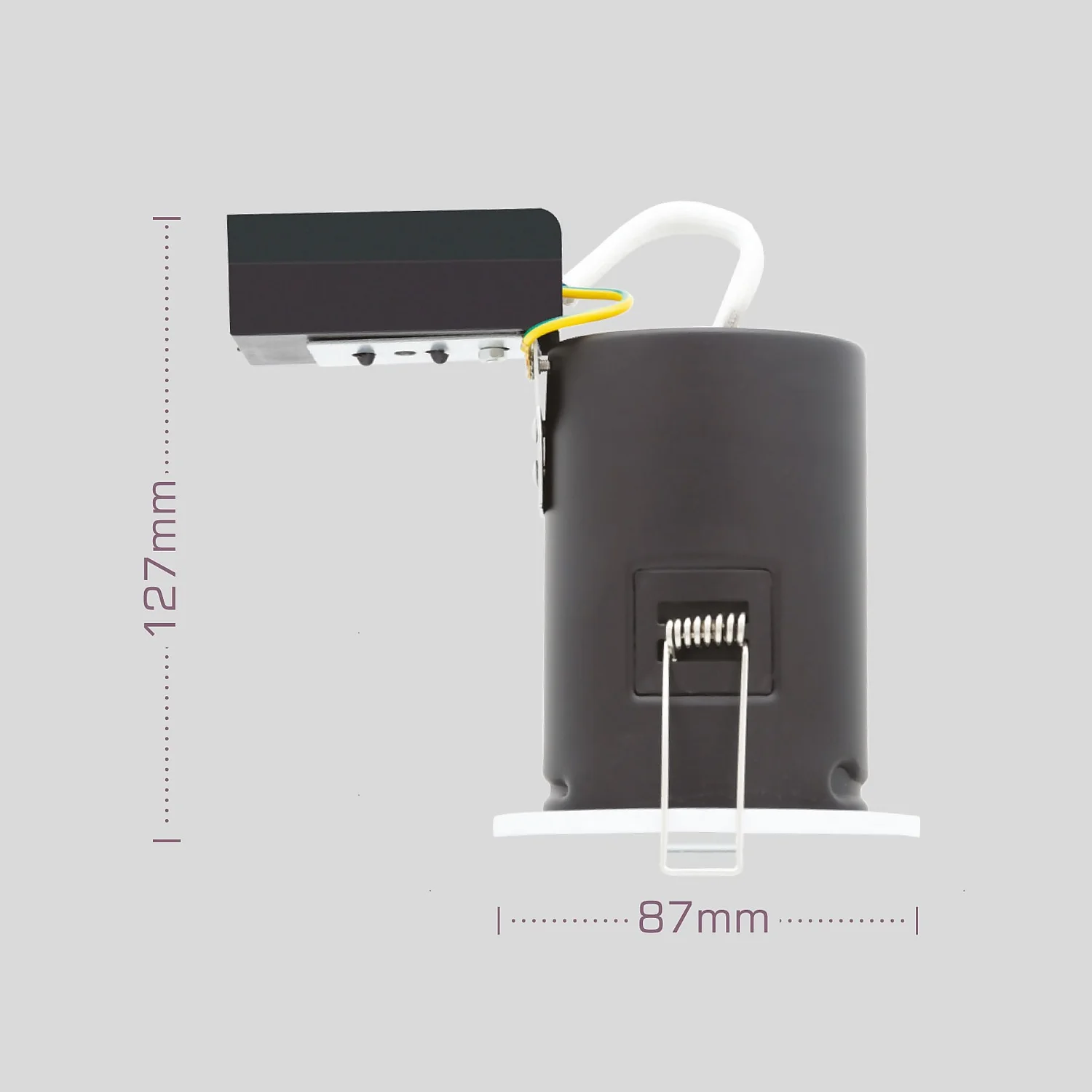 Fixed Fire Rated IP65 Pack 3 Downlights - White Finish 2 Fixed Fire Rated IP65 Pack 3 Downlights - White Finish - Image 2