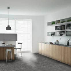 None Nicole Slate Vinyl Sheet Flooring - 3x2m Roll -Outlet Home Harmony Store 13053377 8605005268870487