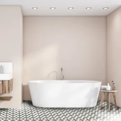 None Scottsdale White Vinyl Sheet Flooring - 3x2m Roll -Outlet Home Harmony Store 13053381 1995002420412169