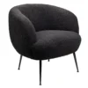 Tori Boucle Tub Chair - Black