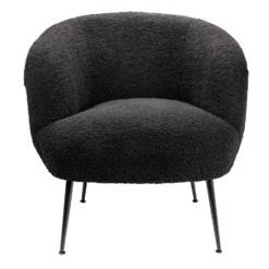 Tori Boucle Tub Chair - Black -Outlet Home Harmony Store 13130400 2084919264914449