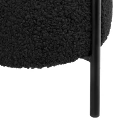 Tori Boucle Footstool - Black -Outlet Home Harmony Store 13130401 1694919264536410