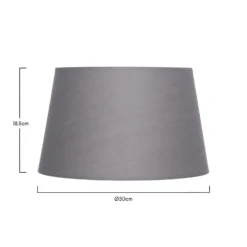 Clyde Charcoal Taper Shade - 30cm -Outlet Home Harmony Store 13139367 5764900552374201