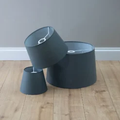 Clyde Charcoal Taper Shade - 20cm -Outlet Home Harmony Store 13139370 4124920559250991