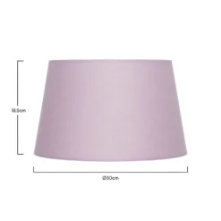 Clyde Mauve Taper Shade - 30cm -Outlet Home Harmony Store 13139371 2094900552369179