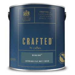 CRAFTED™ By Crown Flat Matt Interior Wall, Ceiling And Wood Paint Genuine® - 2.5L -Outlet Home Harmony Store 13167145 1034881131549187
