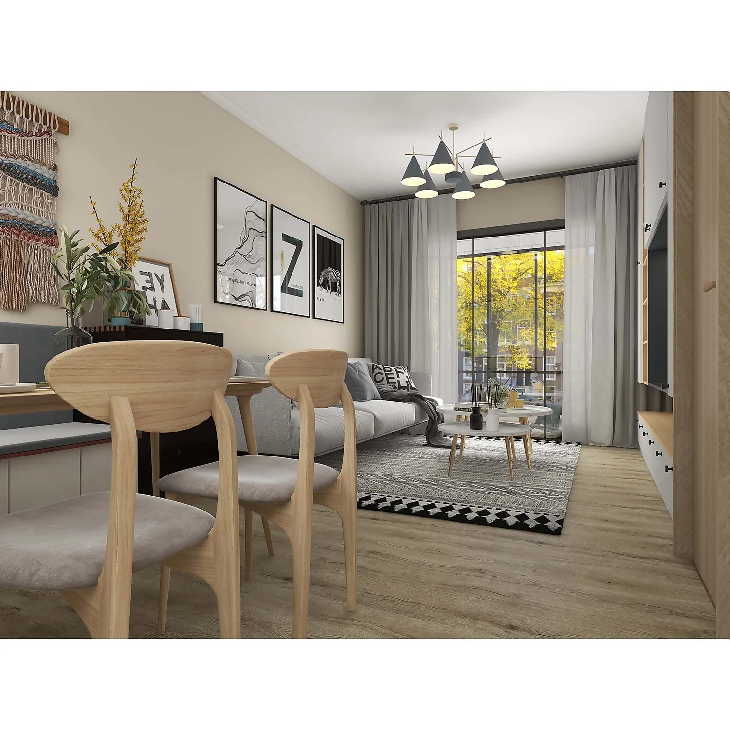 None Rigid Core Luxury Vinyl Flooring Coastal Sand Plank 4 None Rigid Core Luxury Vinyl Flooring Coastal Sand Plank - Image 4