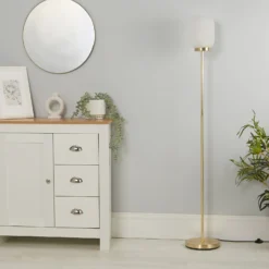 Pearl Frosted Floor Lamp - White -Outlet Home Harmony Store 13177660 6185042042644854