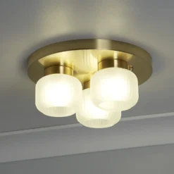 Pearl Frosted 3 Light Flush Ceiling Light -Outlet Home Harmony Store 13177665 2025007611905359
