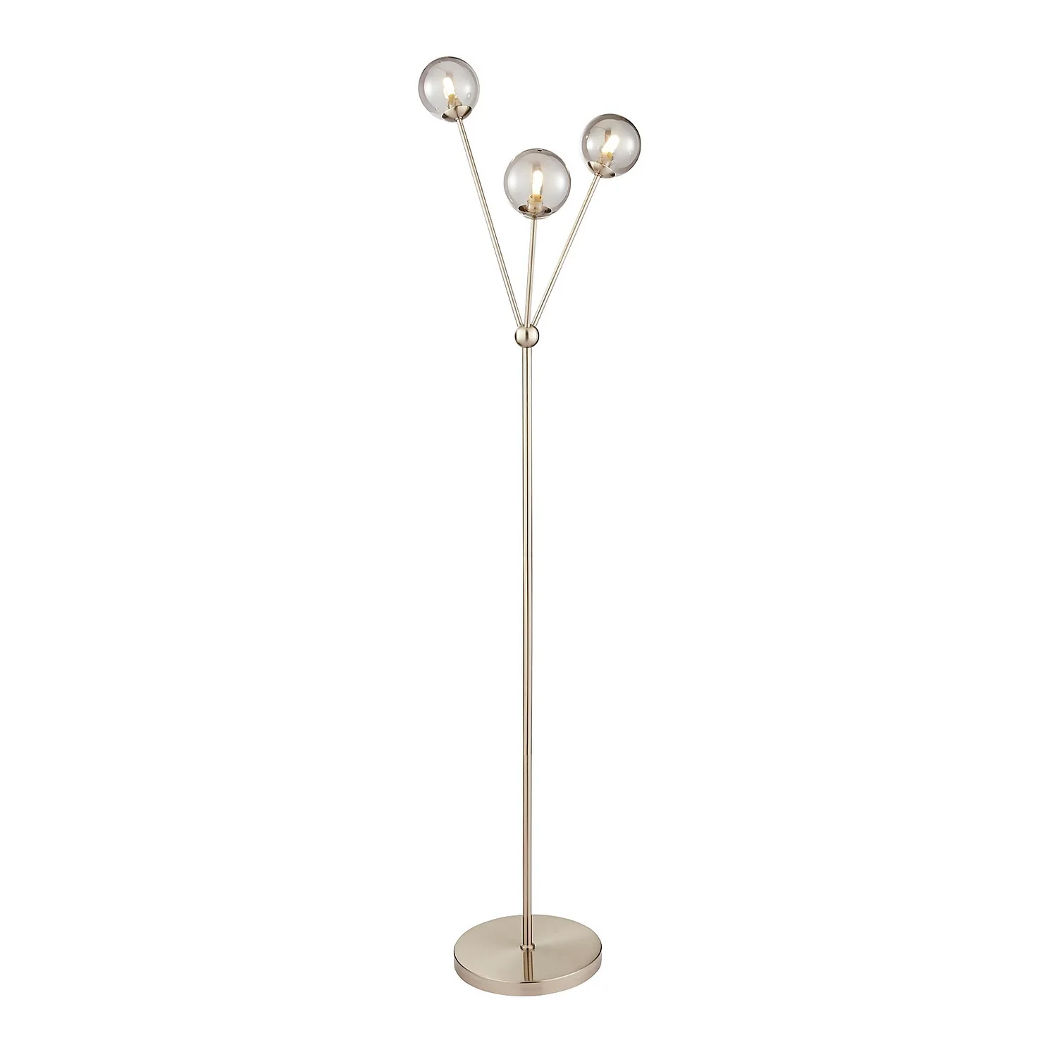 Orb 3 Light Floor Lamp - Nickel Smoke 2 Orb 3 Light Floor Lamp - Nickel Smoke - Image 2