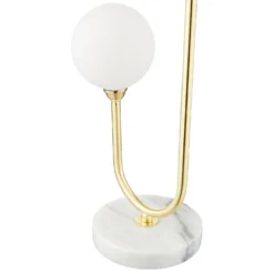 House Beautiful Delta Marble Table Lamp - Brass & Opal -Outlet Home Harmony Store 13208324 2024927260625350