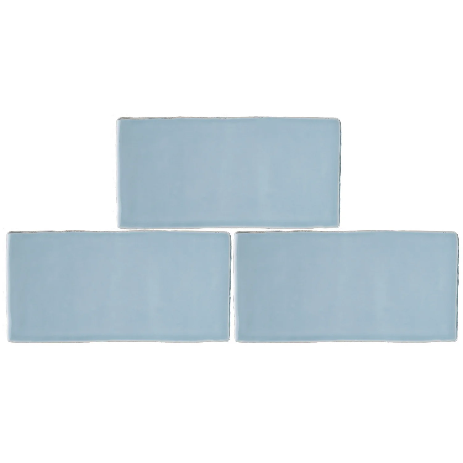 Country Living Artisan Blue Skies Ceramic Wall Tile 75 X 150mm - 0.5sqm Pack 3 Country Living Artisan Blue Skies Ceramic Wall Tile 75 X 150mm - 0.5sqm Pack - Image 3
