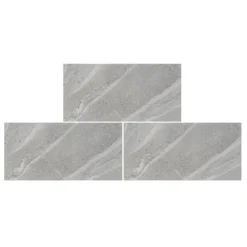 Sandwaves Gloss Light Grey Porcelain Wall & Floor Tile 300 X 600mm - 0.9sqm Pack 8 Sandwaves Gloss Light Grey Porcelain Wall & Floor Tile 300 X 600mm - 0.9sqm Pack -Outlet Home Harmony Store 13220571 1904916351304765