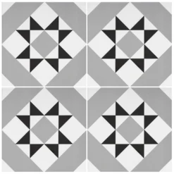 Fiore Diamond Black Porcelain Wall & Floor Tile 200 X 200mm - 0.52sqm Pack 8 Fiore Diamond Black Porcelain Wall & Floor Tile 200 X 200mm - 0.52sqm Pack -Outlet Home Harmony Store 13220601 7764916348340978