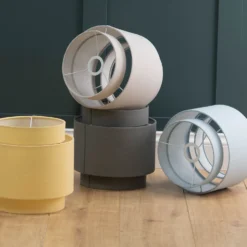 Finn Tier Drum Sky Blue Linen Shade - 25cm -Outlet Home Harmony Store 13222480 1924944148515123