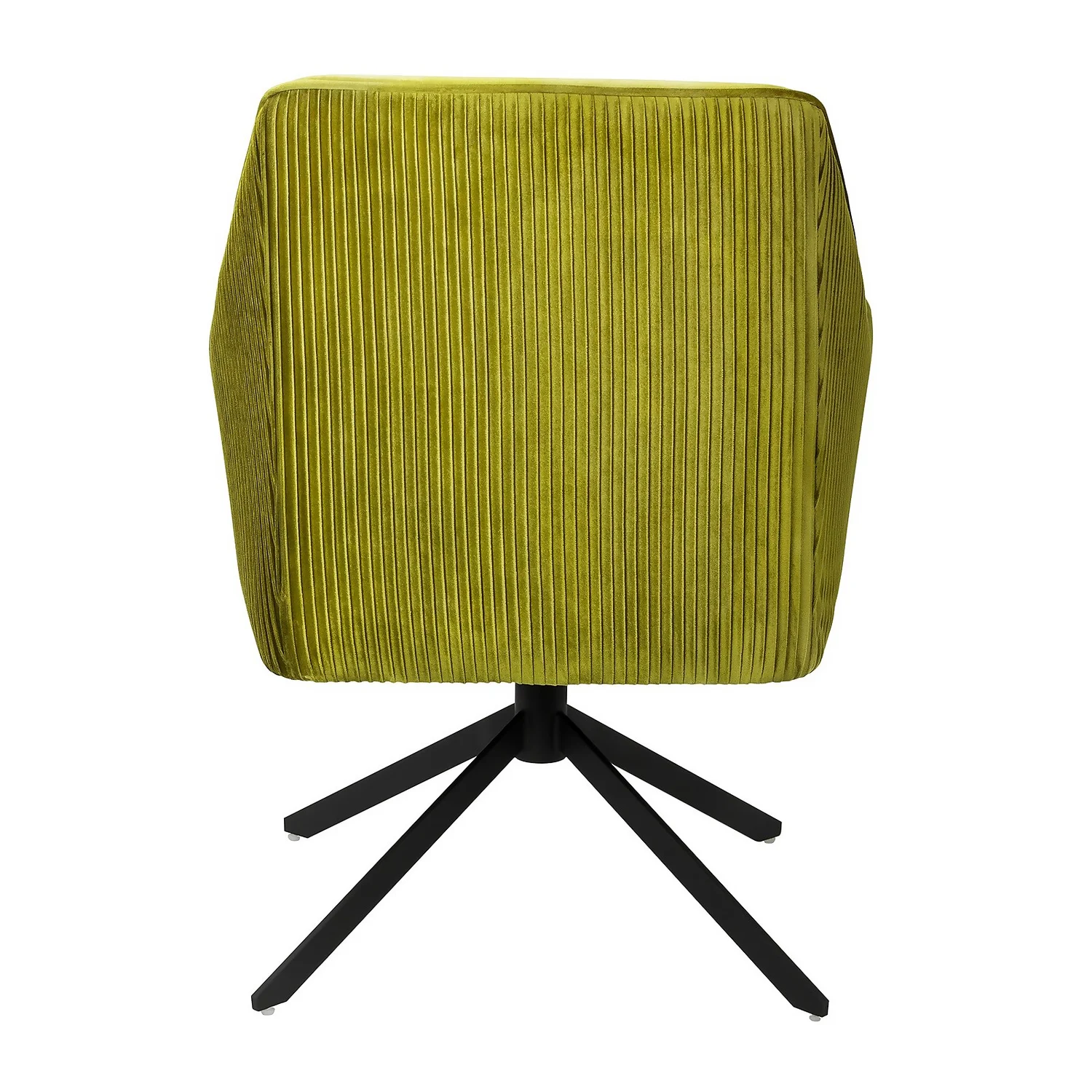 Pia Pleat Swivel Chair - Olive 4 Pia Pleat Swivel Chair - Olive - Image 4