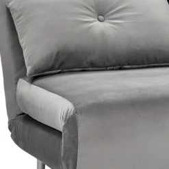 Freya Velvet Folding Sofa Bed - Grey 17 Freya Velvet Folding Sofa Bed - Grey -Outlet Home Harmony Store 13222764 1774933444757442