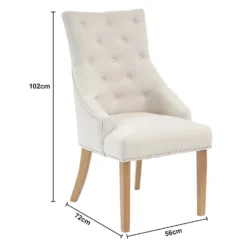 Annabelle Dining Chairs - Set Of 2 - Natural -Outlet Home Harmony Store 13223759 7874926483748242