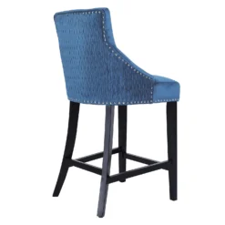 Annabelle Velvet Bar Stool - Navy 9 Annabelle Velvet Bar Stool - Navy -Outlet Home Harmony Store 13223768 1204927306625088