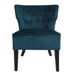 Sadie Velvet Accent Chair - Aegean Blue -Outlet Home Harmony Store 13223769 3614958840618067